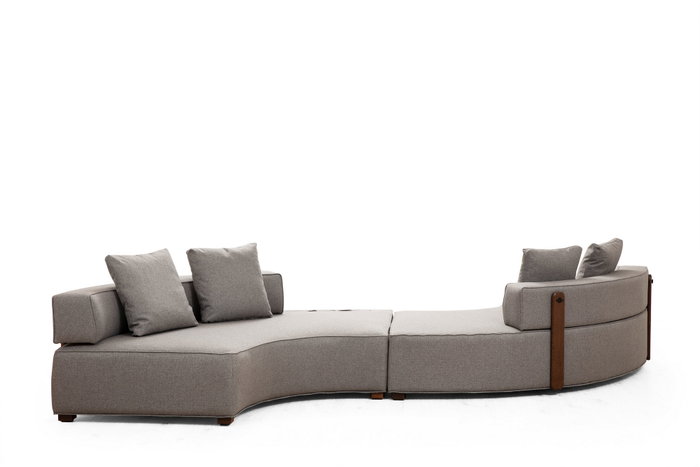 Atelier Del Sofa Sofá Esquinero Gondol-5 Gris